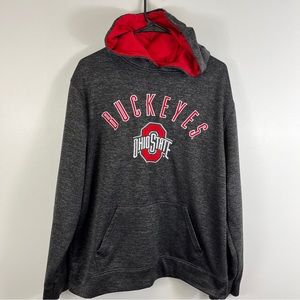 Ohio State Buckeyes Hoodie Hooded sweatshirt gray adult size large.